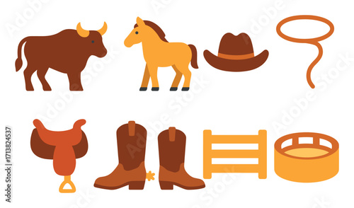 Colorful Rodeo Icons