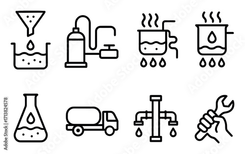Desalination Icons Collection