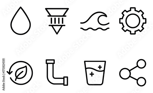 Desalination Icons Grid