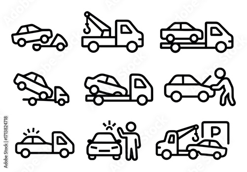 Tow Truck Icons
