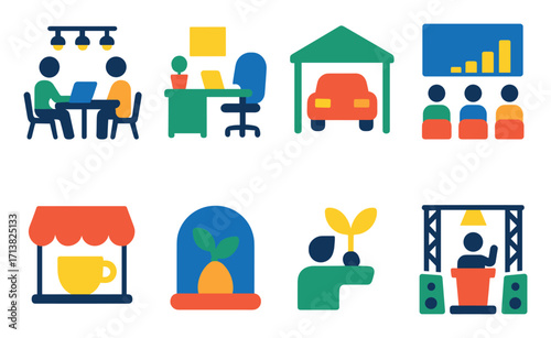 Startup Icons Grid