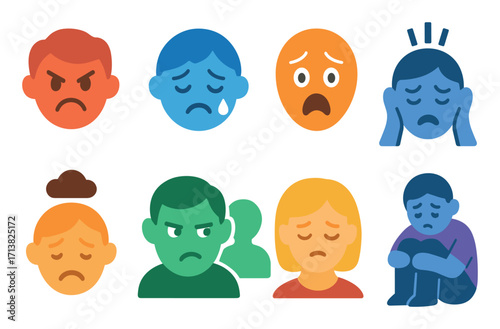 Negative Emotion Icons