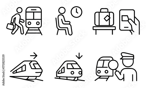 Railway Station Icons