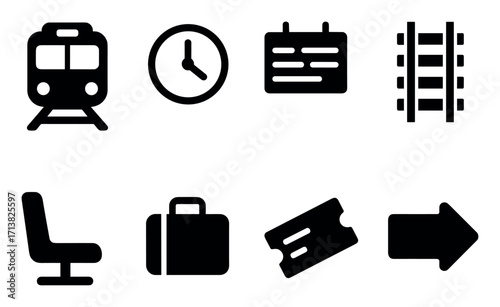 Railway Station Icons