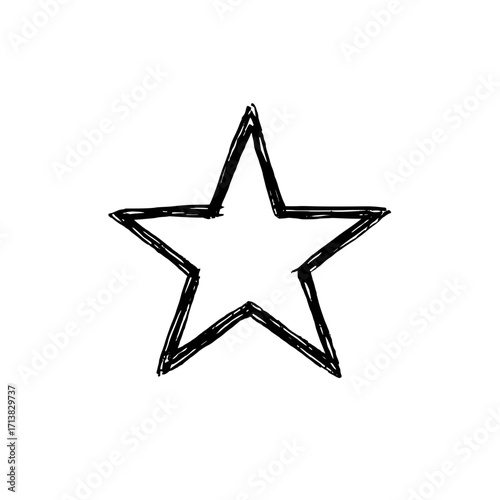Hand drawn starburst icon for award winning achievements and recognition