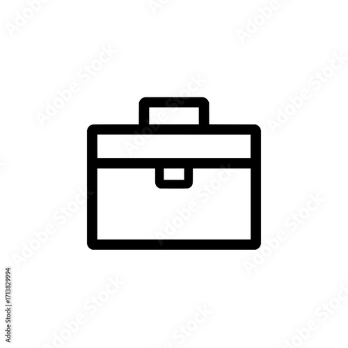 Modern briefcase icon for professional business and travel needs