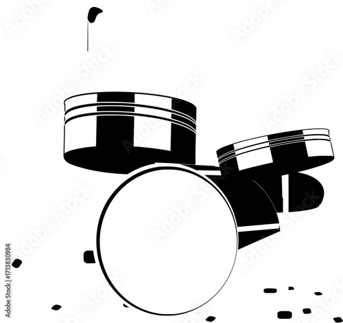 Dynamic engine pistons assembled for powerful mechanical innovation and industrial design