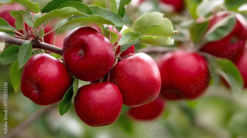Ripe Apples with Morning Dew