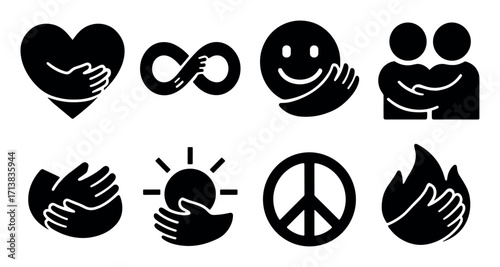 Iconic Hug Symbols