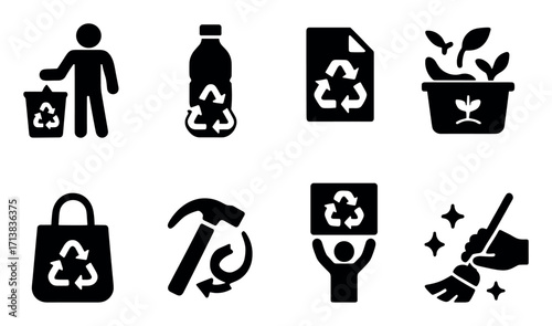 Recycling Icon Set