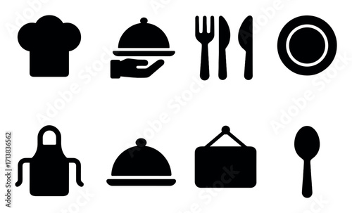 Restaurant Icons Grid