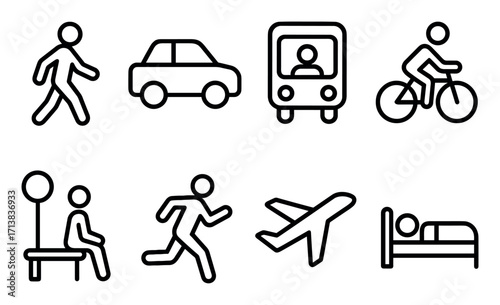 Minimalist Travel Icons
