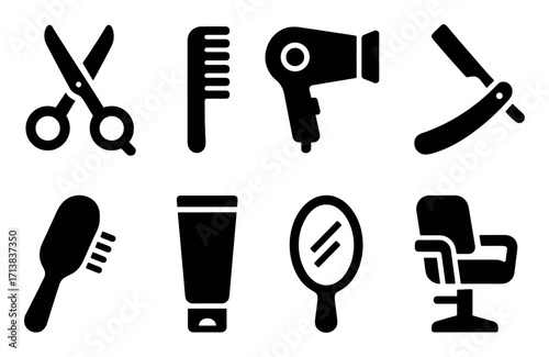 Haircare Icon Set