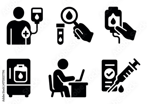 Blood Donation Icons