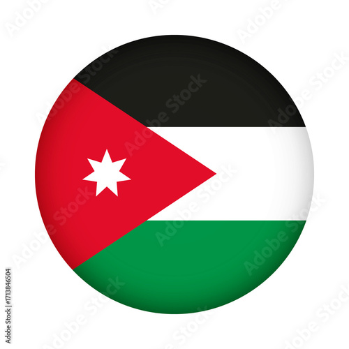 Jordan flag round. 3d illustration round button flag of Jordan transparation png Free Download Jordan flag round. 3d illustration round button flag of Jordan transparation png - GFXLoad