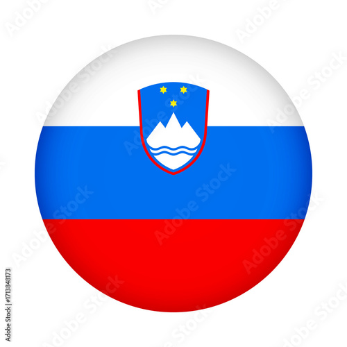 Slovenia flag round. 3d illustration round button flag of Slovenia transparation png Free Download Slovenia flag round. 3d illustration round button flag of Slovenia transparation png - GFXLoad