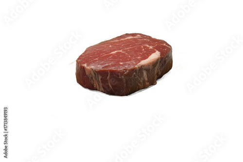 Raw Beef Steak on white background
