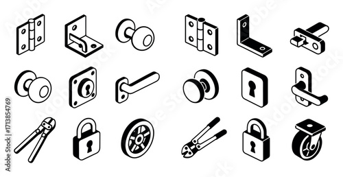 Black & White Tool Icons