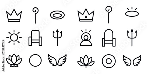 Mythology Line Icons