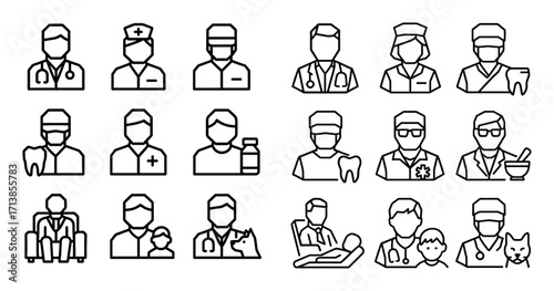 Medical Professions Icons