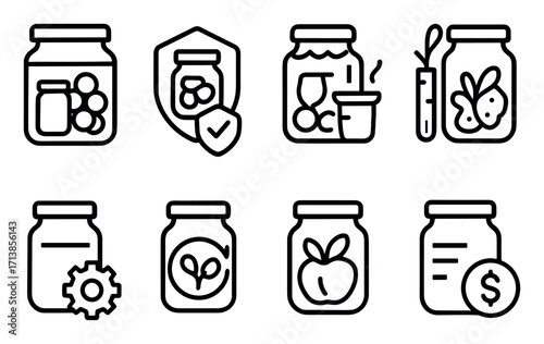 Minimalist Food Icons