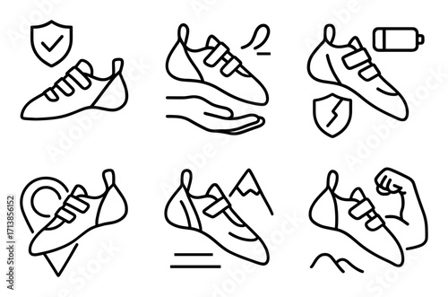 Climbing Shoe Icons