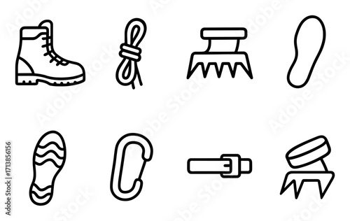 Minimalist Climbing Icons