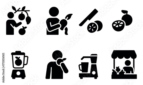 Tropical Fruit Icons