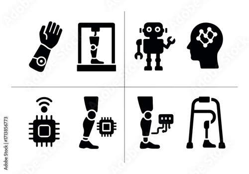 Prosthetic Technology Icons