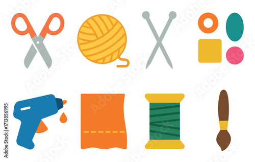 Colorful Handicraft Icons