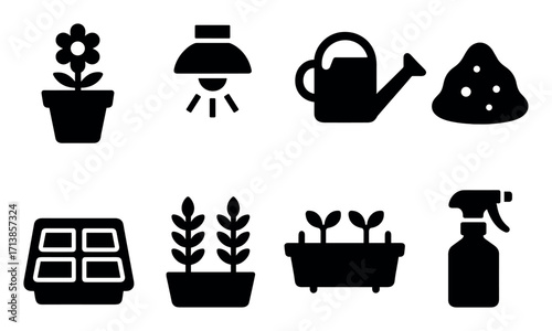 Indoor Gardening Icons