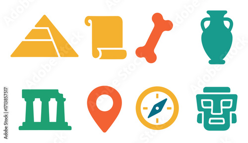 Colorful Archaeology Icons