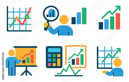 Colorful Graphs Icons