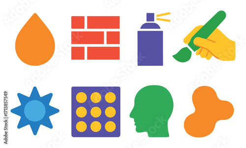 Colorful Mural Icons