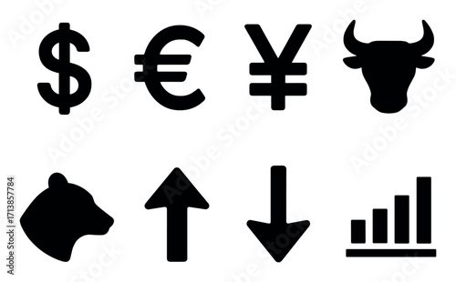 Financial Icons Grid