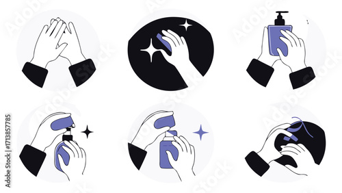 Hands demonstrating proper handwashing techniques with soap and water promoting hygiene and health