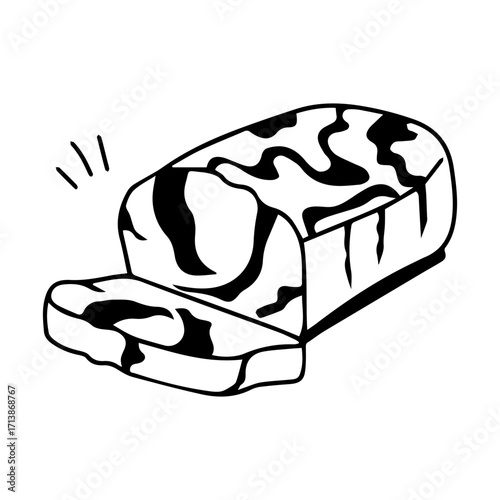 Striped Loaf Bread