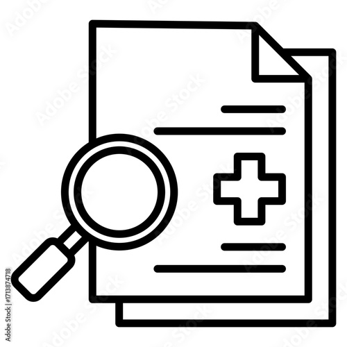 Evidence line icon