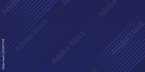 Bright navy blue dynamic abstract vector background with diagonal lines. Trendy classic color of 2020. 3d cover of business presentation banner for sale event