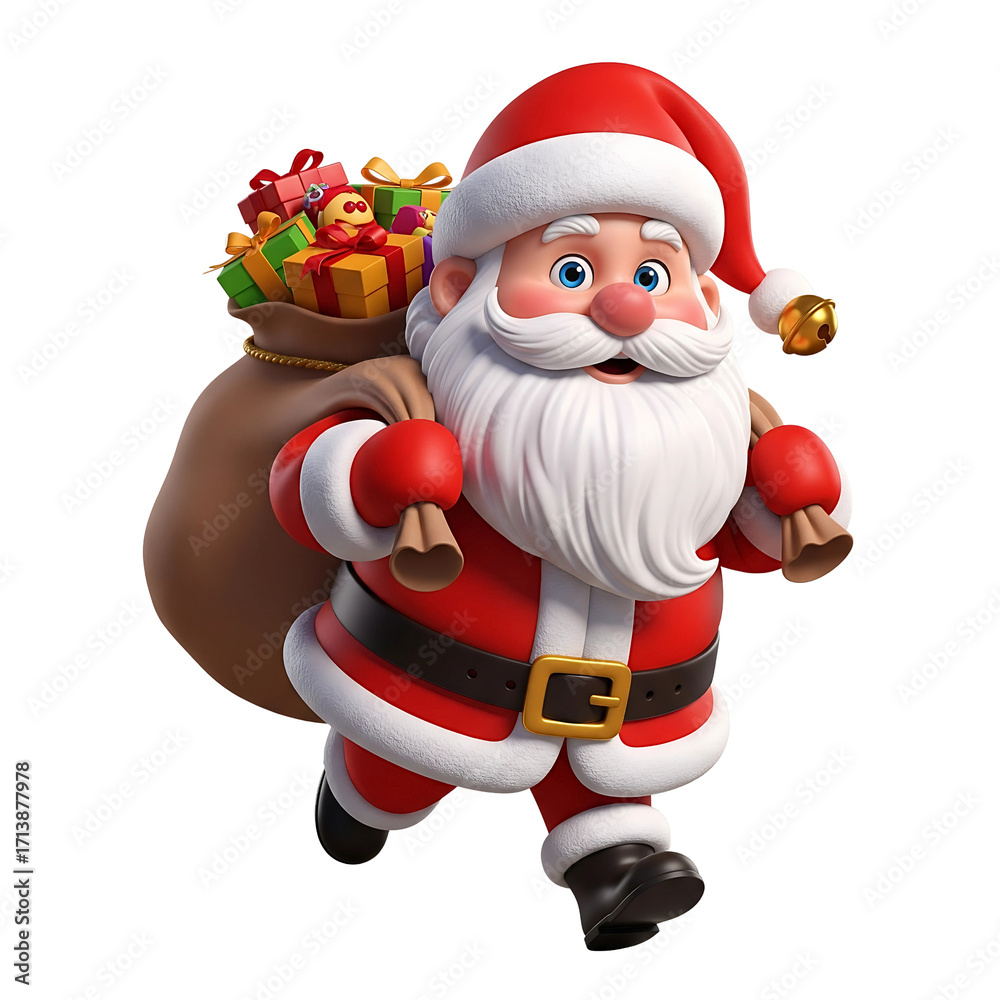 Fototapeta premium santa claus with gifts