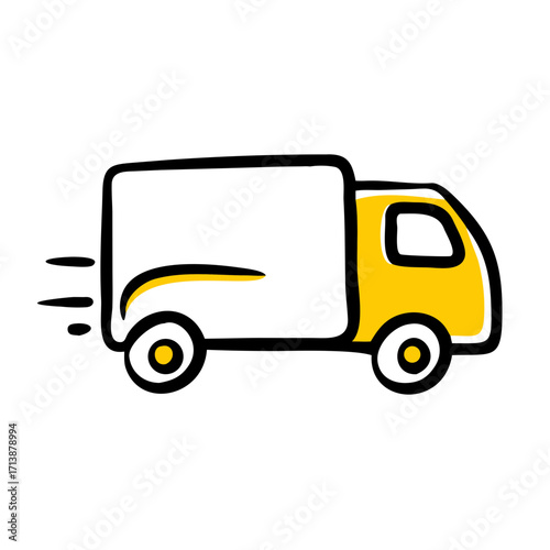 vector illustration of a truck