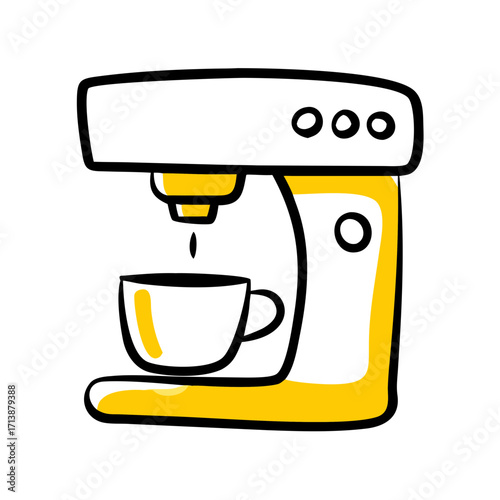 Espresso Coffee Machine Icon For Web And Graphic Design