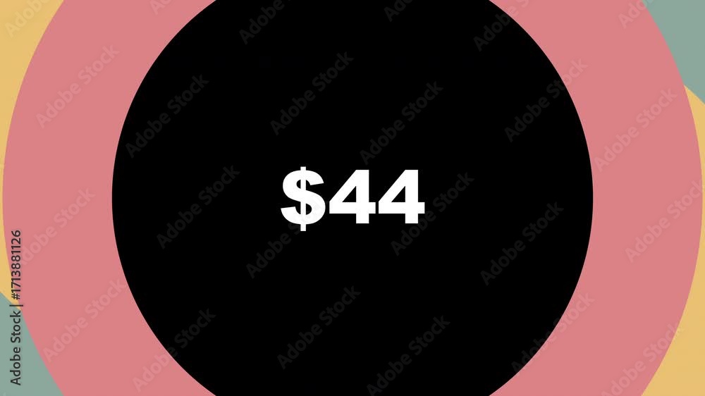 Explore a vibrant graphic design illustrating price points in a modern digital marketing context.