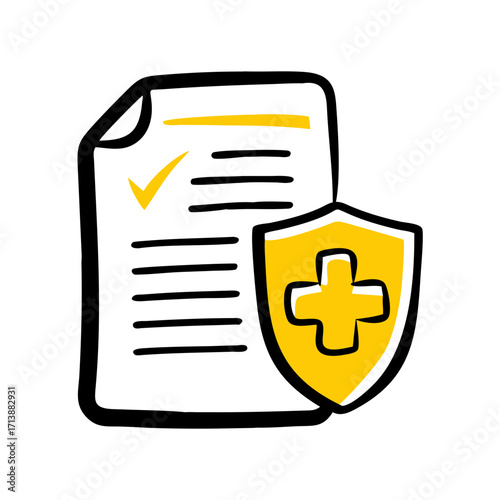 Patient Consultation Insurance Paperwork File Icon For Web And Graphic Design