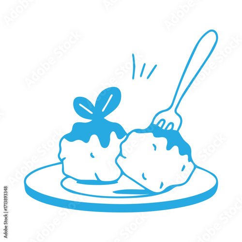 Meatballs on a Plate