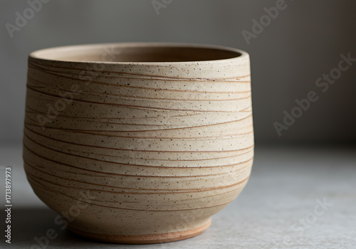 Close-up of Handmade Ceramic Pottery Texture