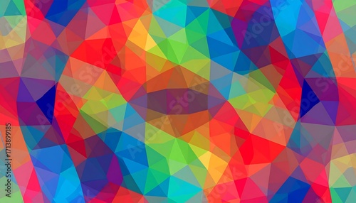 Vibrant, geometric, kaleidoscopic pattern