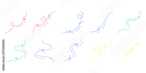 Star Curvy Line Decoration