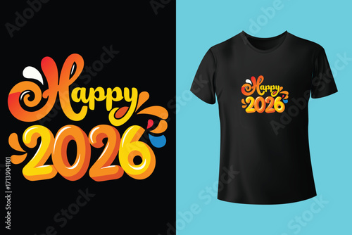 new year t shirt design