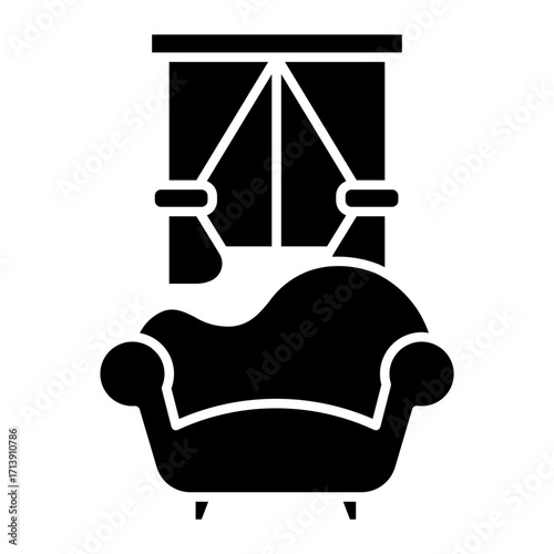 living room Solid icon